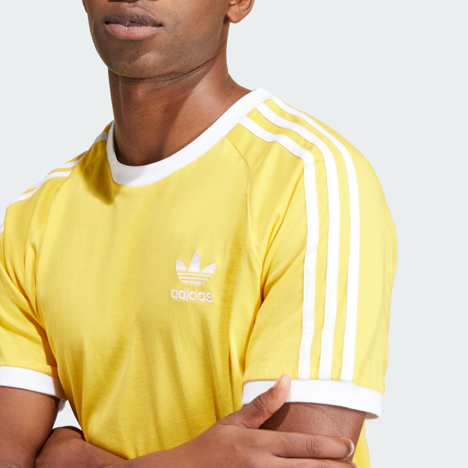 adidas Adicolor Classics 3-Stripes Tee - Yellow | adidas UAE