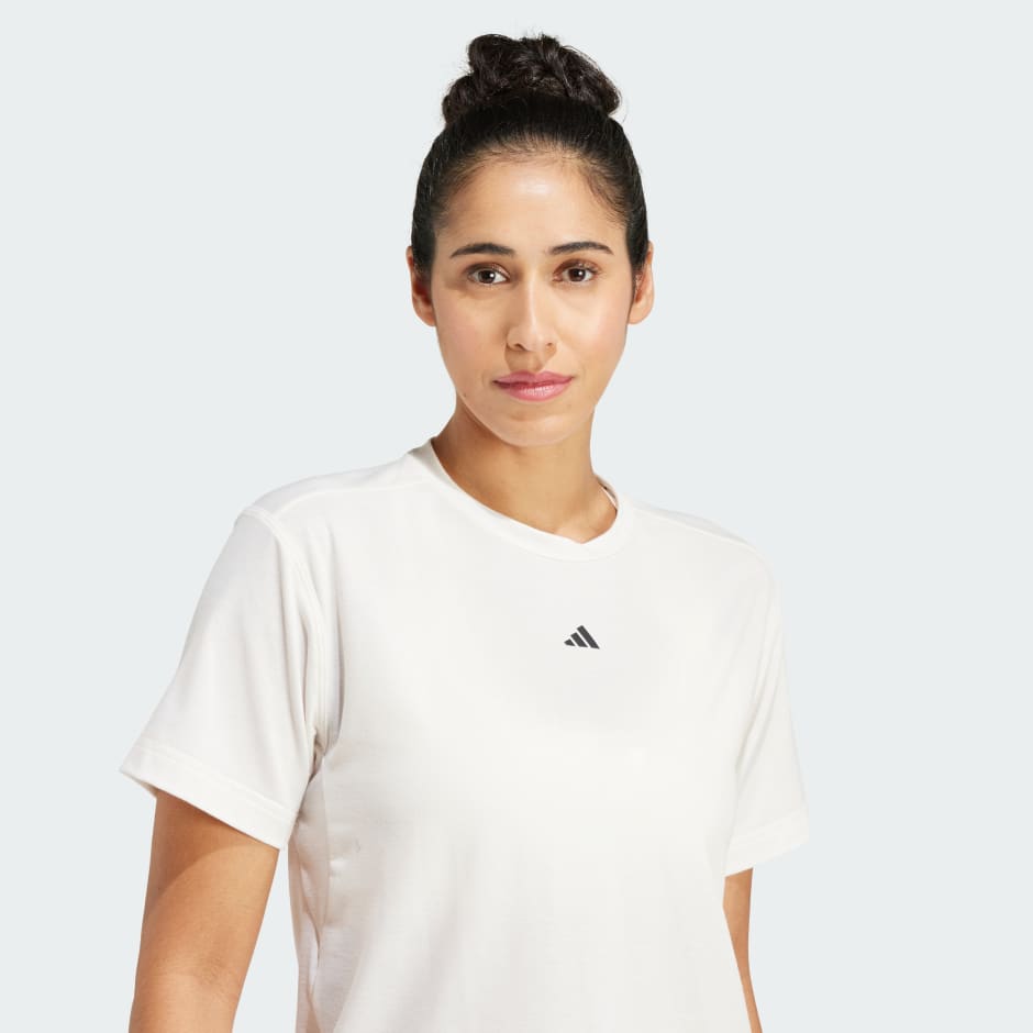 Power Back-Cutout 3-Stripes Tee