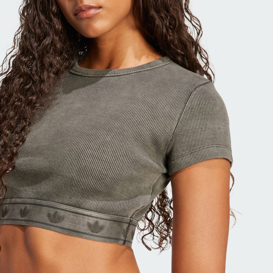 Ribbed Short Sleeve Top