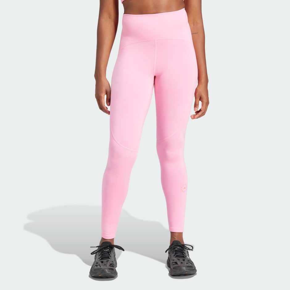 Clothing - adidas by Stella McCartney 7/8 Yoga Leggings - Pink | adidas ...