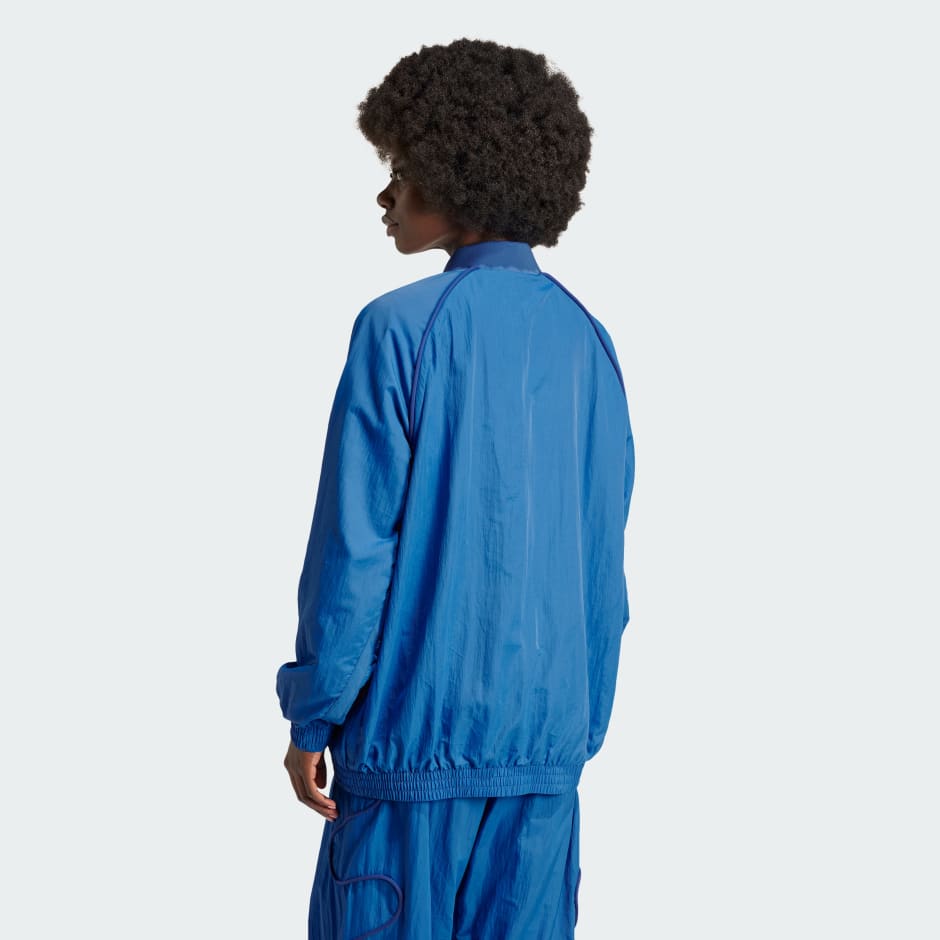 Womens blue adidas on sale tracksuit