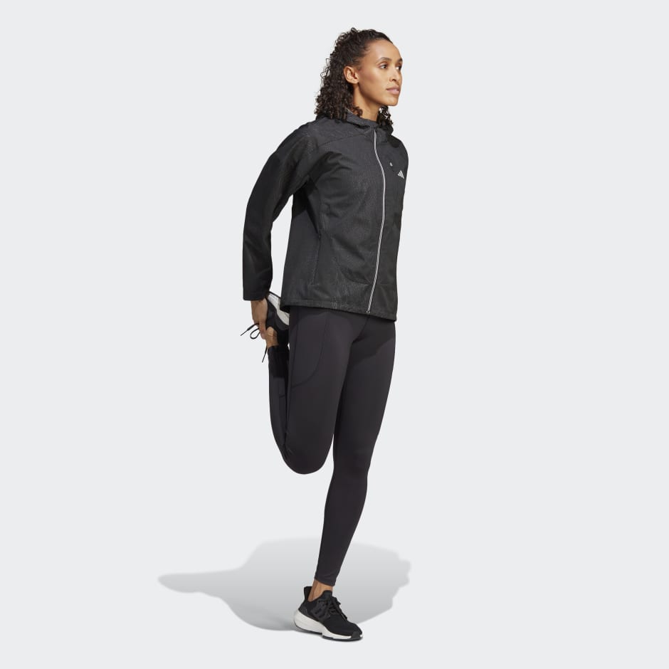 Adidas womens best sale waterproof running jacket