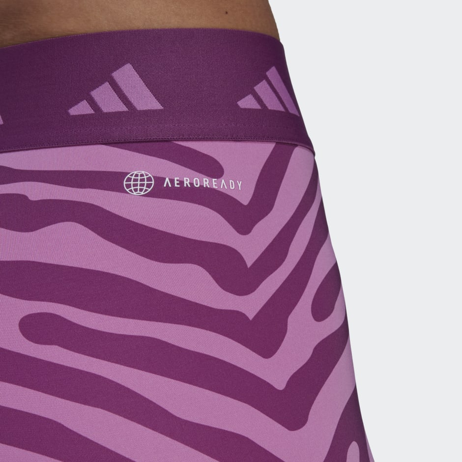 Hyperglam Techfit Zebra High-Waisted Shorts