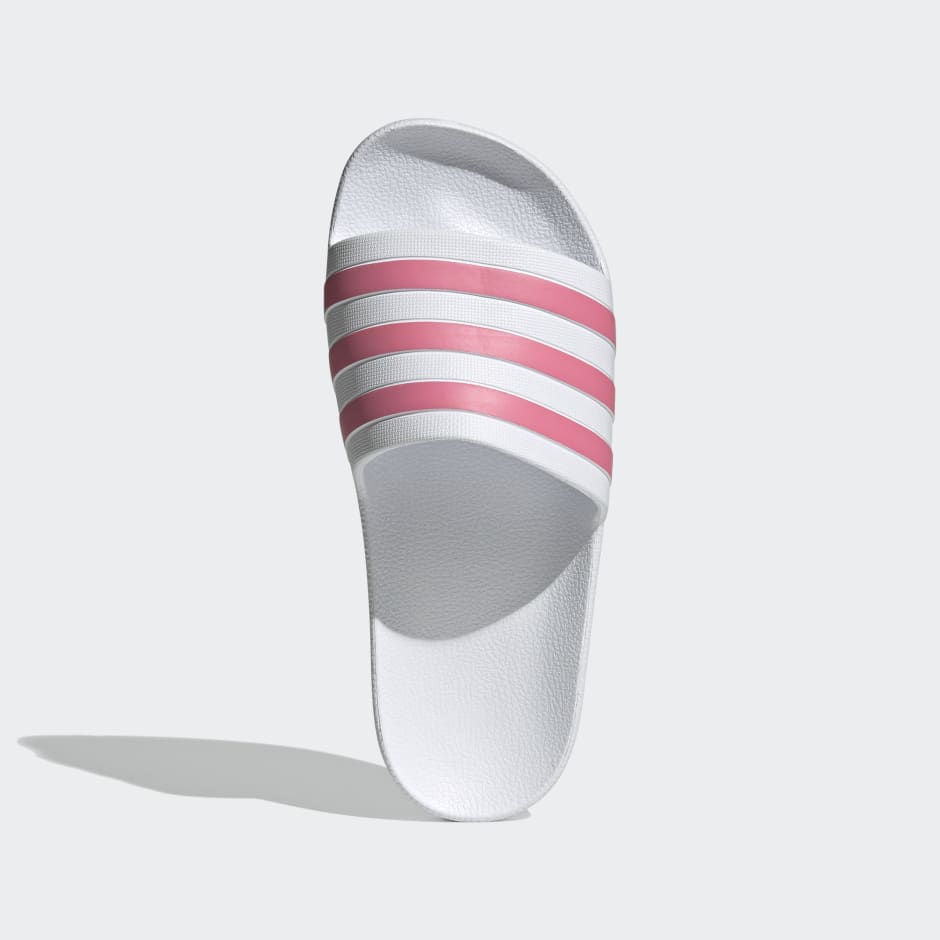 Adilette aqua slides on sale white