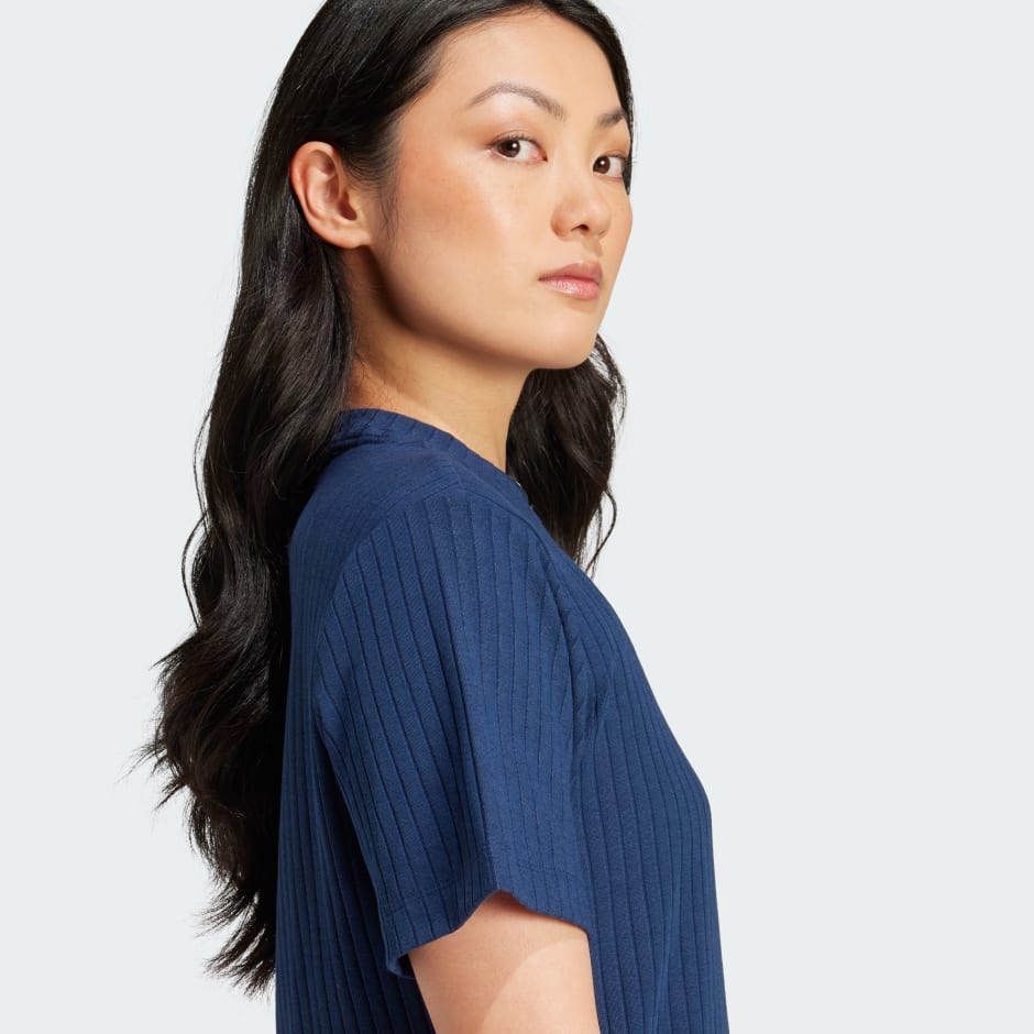 Camiseta Essentials Acanalado Ancho