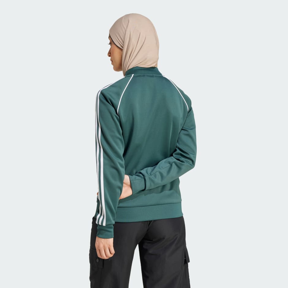 Khaki green adidas tracksuit ladies best sale