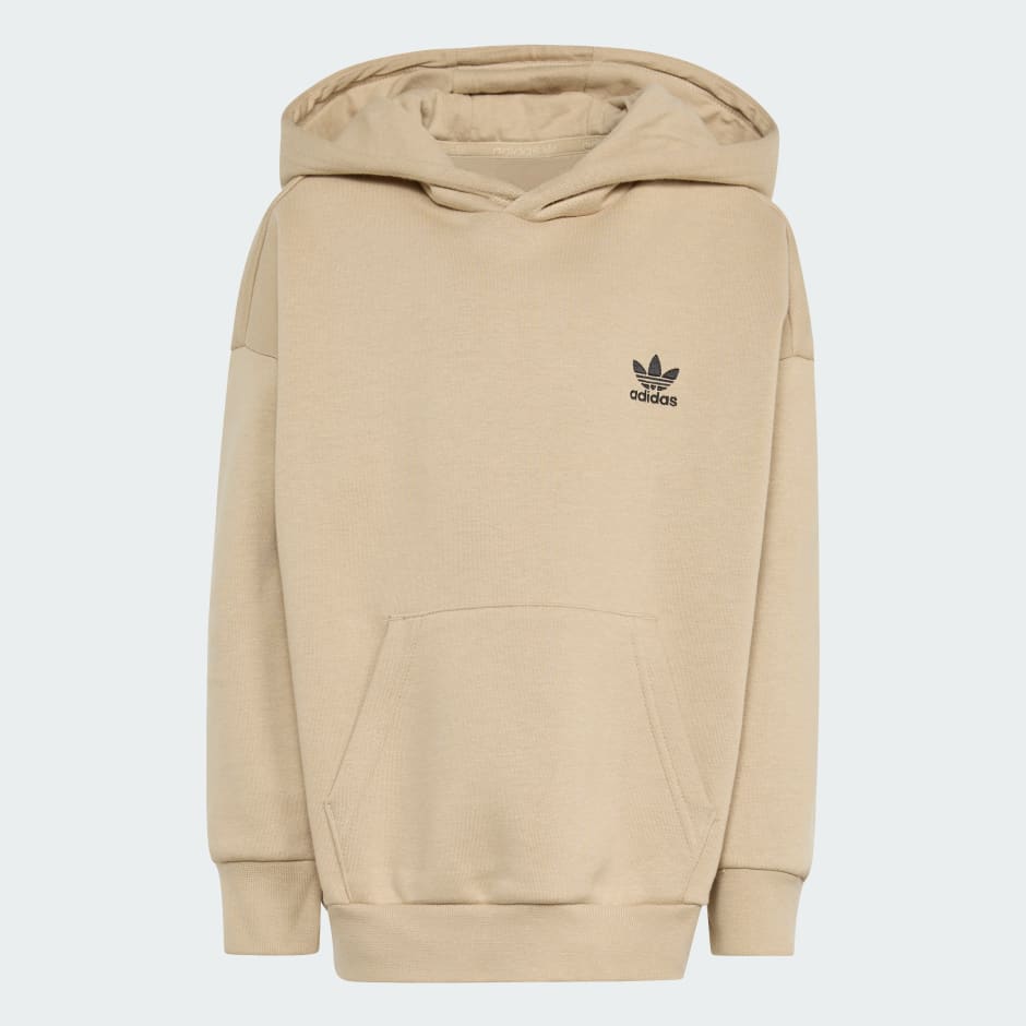 Set cu hanorac supradimensionat și pantaloni cu tiv deschis