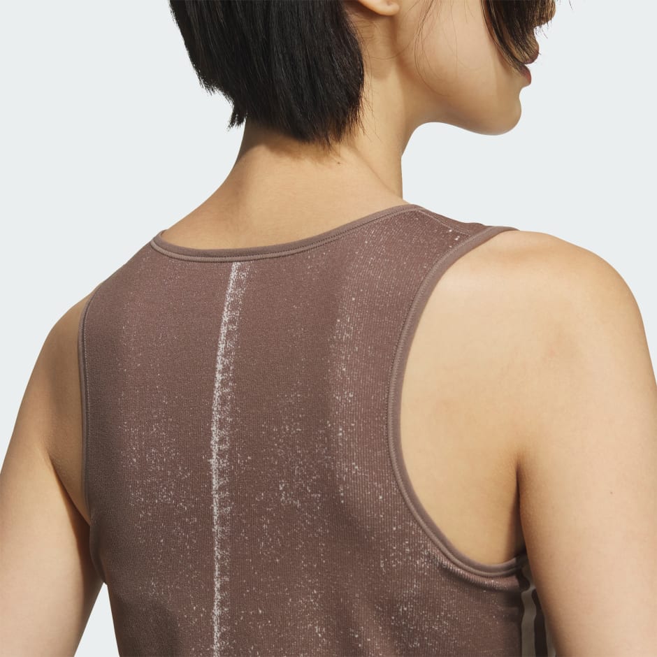 Fake Denim Padded Tank Top