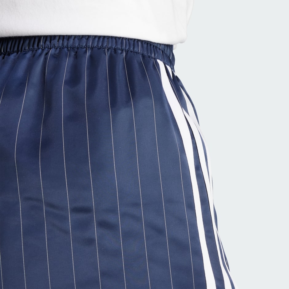 adidas Originals Pin-stripe Satin Shorts