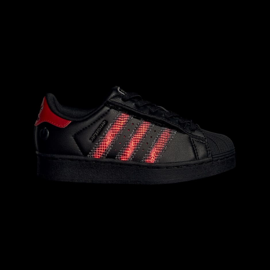 SUPERSTAR LED LIGHTS COMFORT CLOSURE ELASTIC LACE SHOES