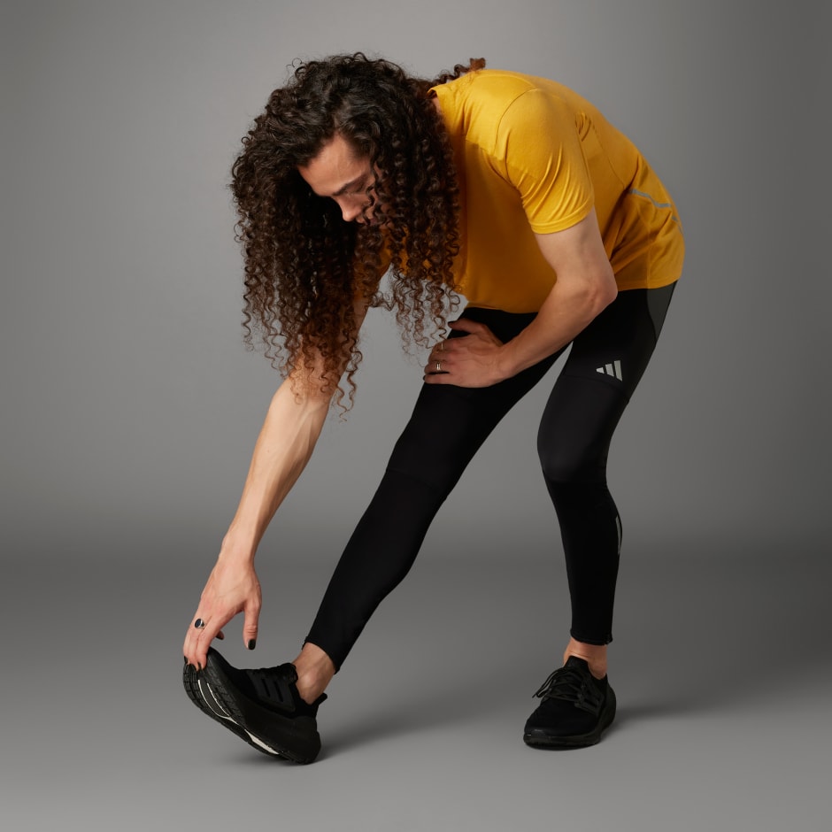 Buy Aeroknit Winter Running Long Leggings - Black Online in Oman