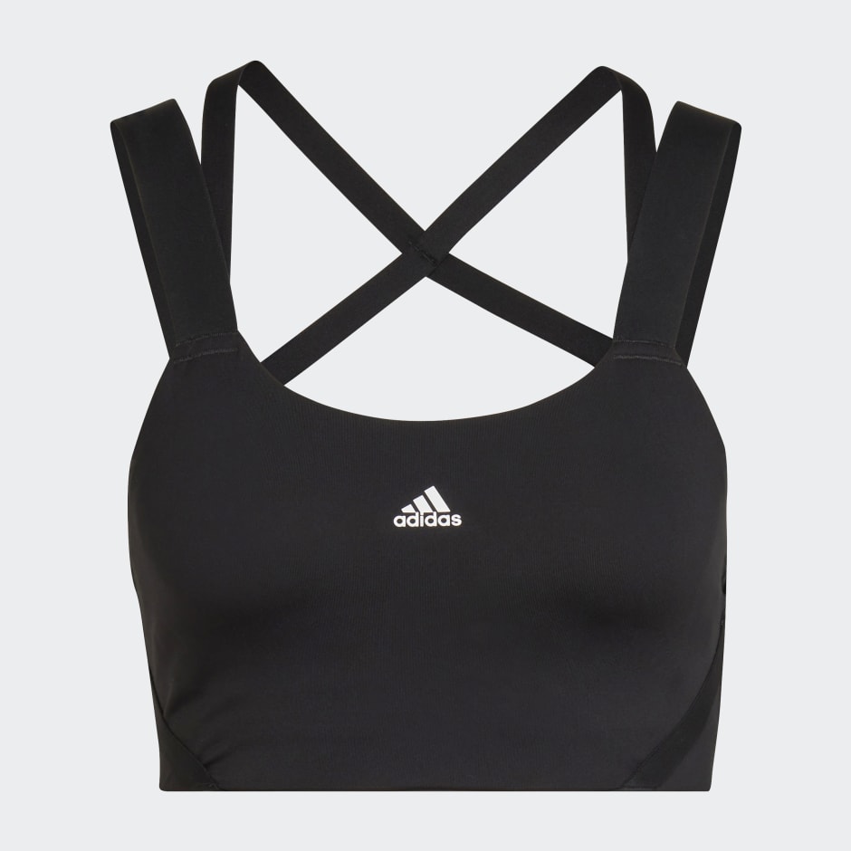 adidas TLRD Impact Training High-Support Strappy Bra image number null