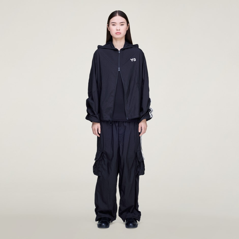 Y-3 NYLON WIRED 3 STRIPES TRACK TOP