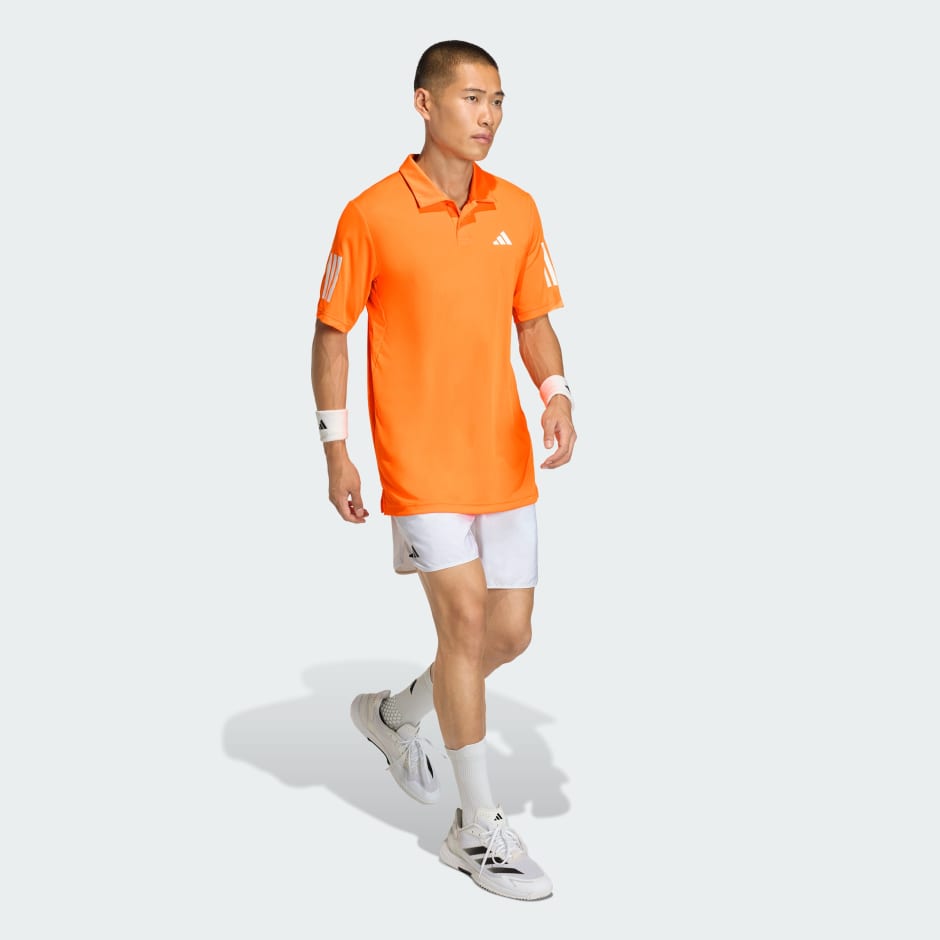 Tricou polo de tenis cu 3 dungi Club