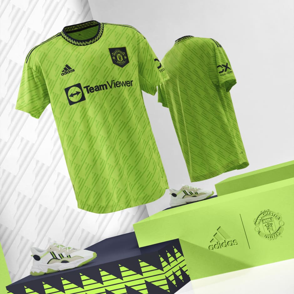 adidas Manchester United 22/23 Third Jersey - Semi Solar Slime