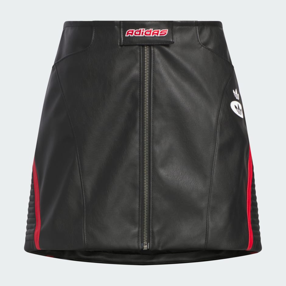 Racing V-Day Pleather Skirt