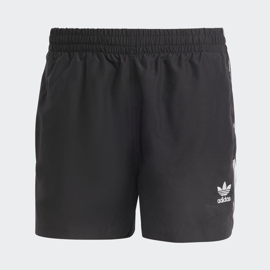 Men's Clothing - Adicolor 3-Stripes Swim Shorts - Black | adidas Qatar