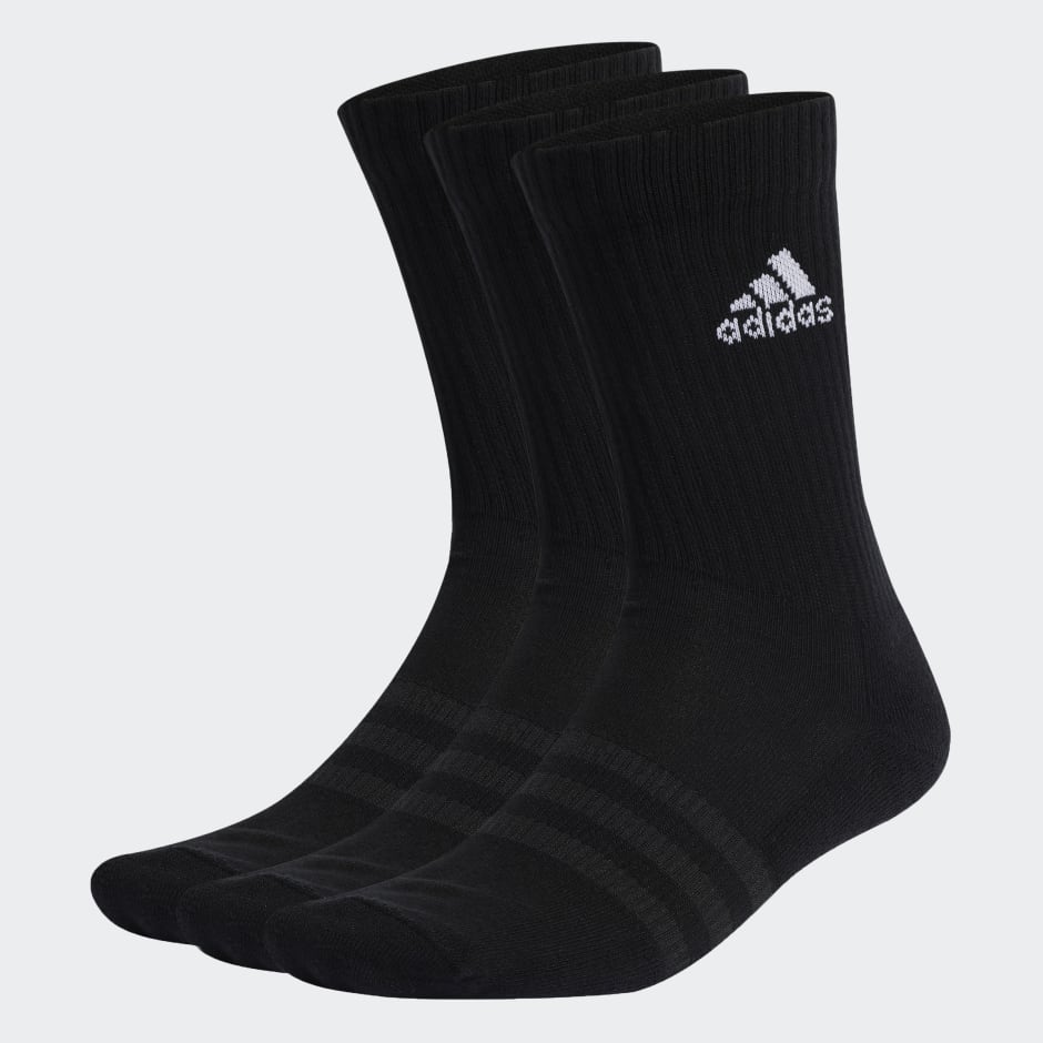 Accessories - Cushioned Crew Socks 3 Pairs - Black | adidas Israel
