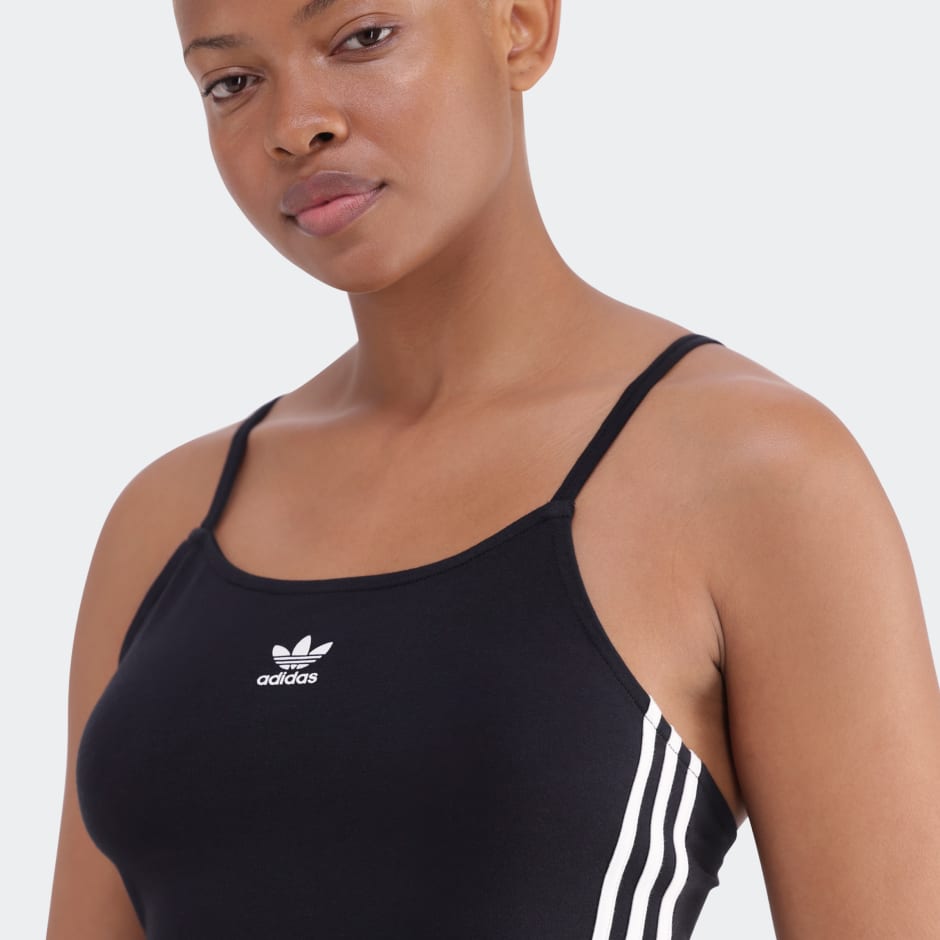 Adicolor 3-Stripes Crop Long-Sleeve Top