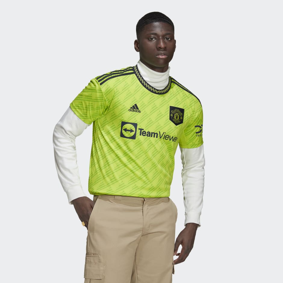 Adidas Manchester United Away Shirt 2022-23 - Long Sleeve with Martinez 6 Printing