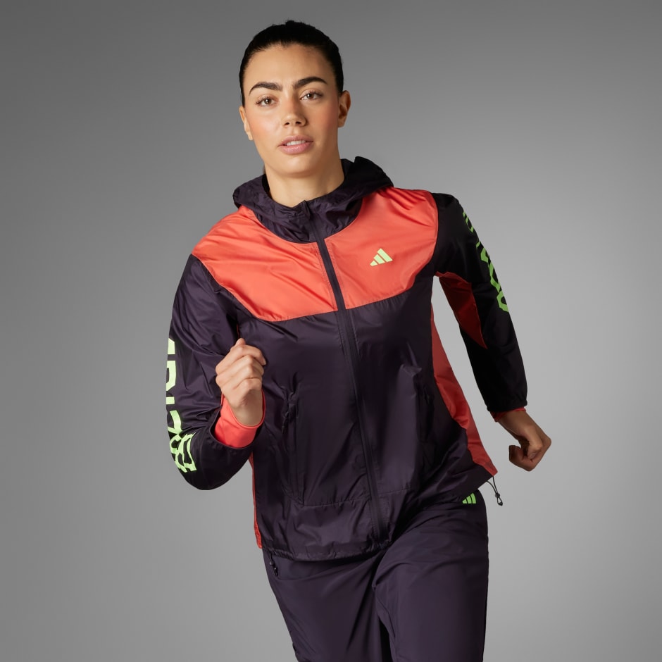 Adidas running jacket online women's