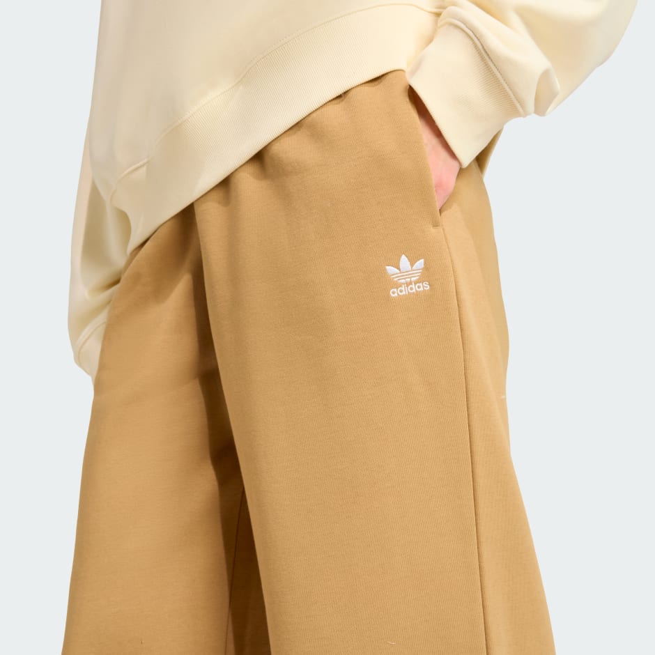 Pantaloni din fleece cu crac larg Essentials