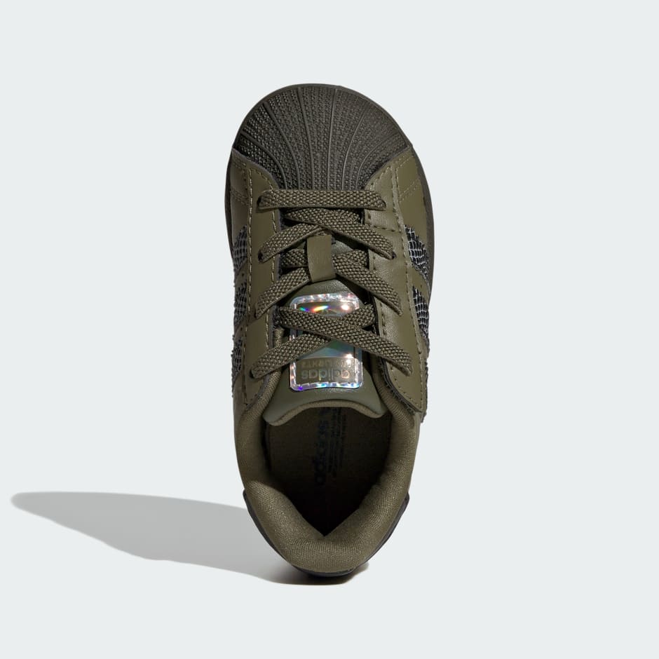 TENIS ADIDAS ORIGINALS SUPERSTAR CON LUCES LED CIERRE C&Oacute;MODO Y CORDONES EL&Aacute;STICOS