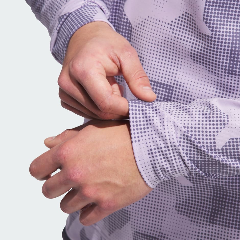 Bluză Go-To cu imprimeu și fermoar 1/4