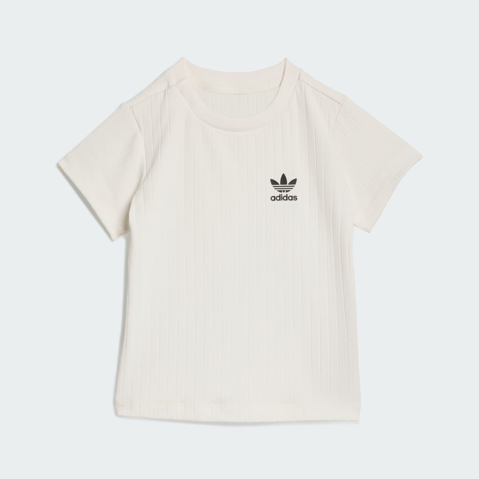 REGULAR WIDE RIB SHORT T-SHIRT SET