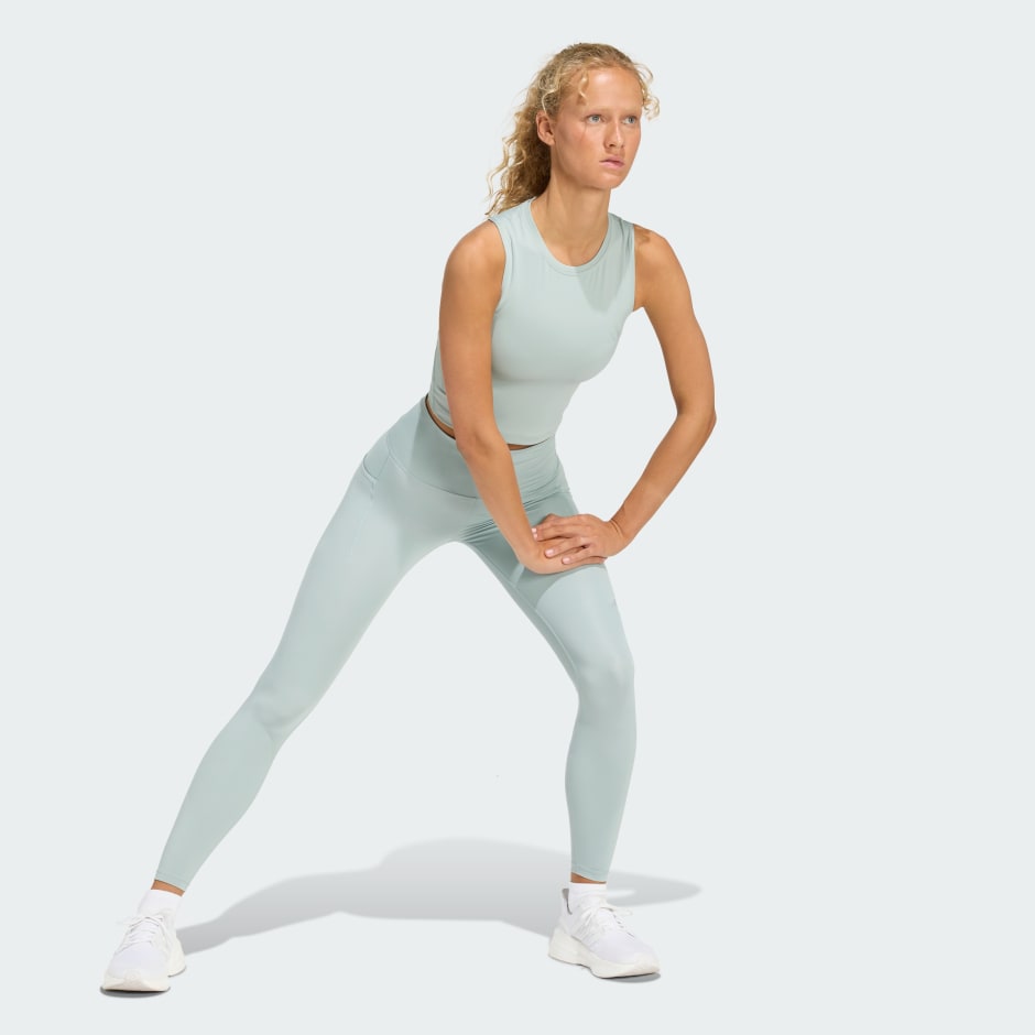 adi365 Climacool 3 Stripes Running Full Length Leggings