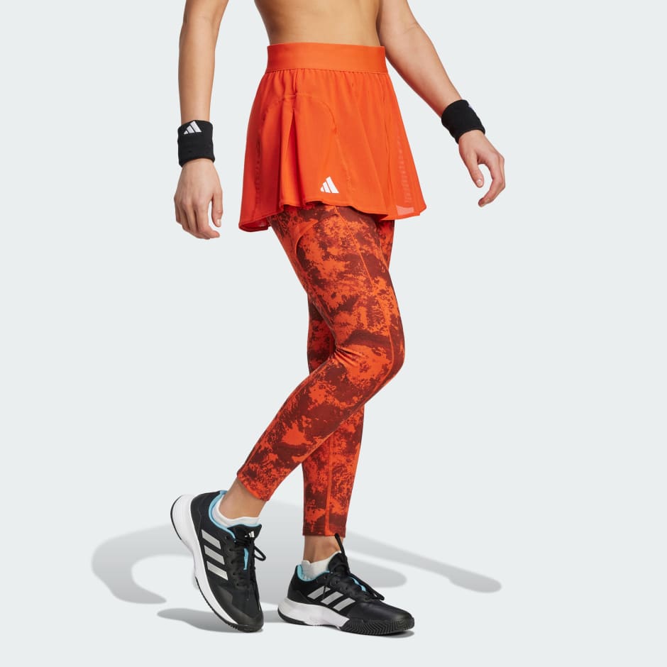 adidas red floral leggings