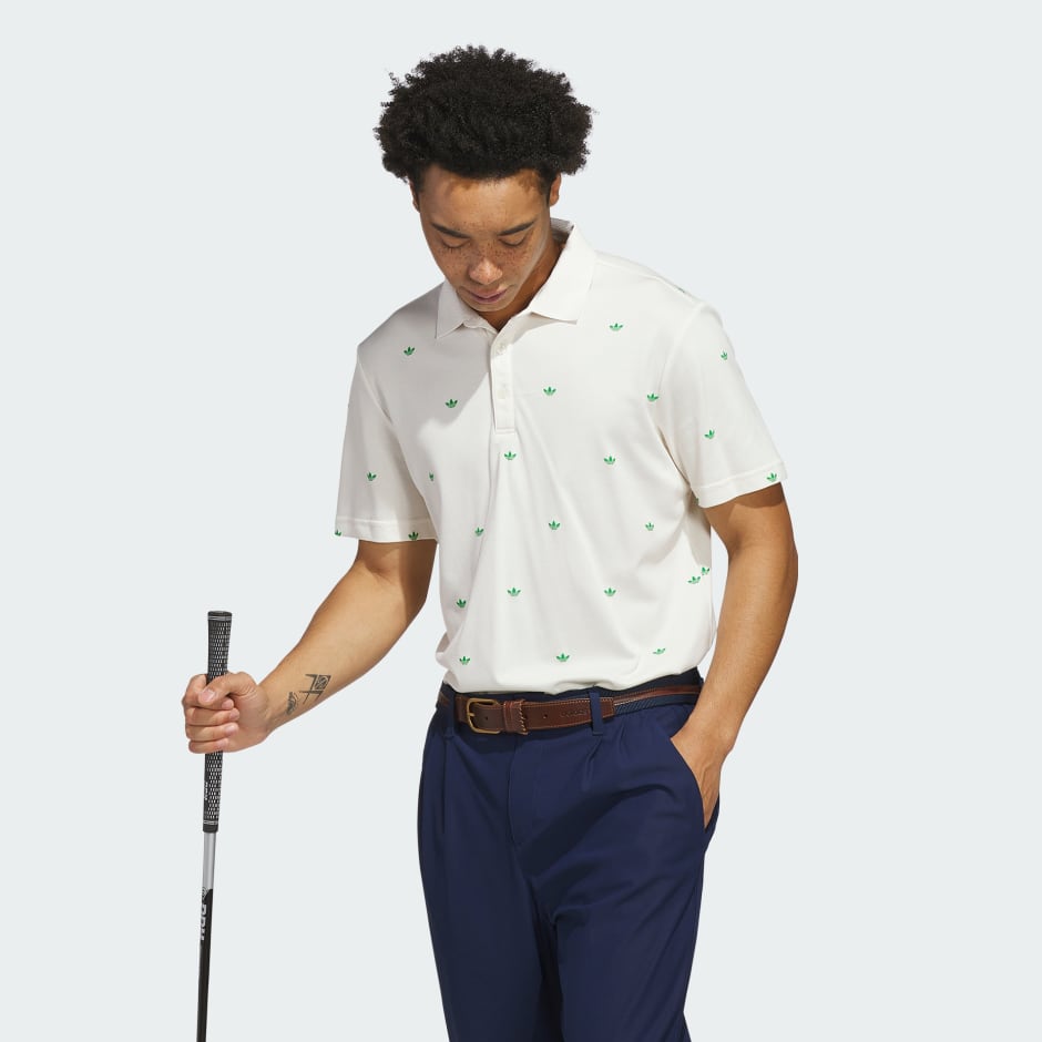 Tricou polo Originals cu trifoi și imprimeu