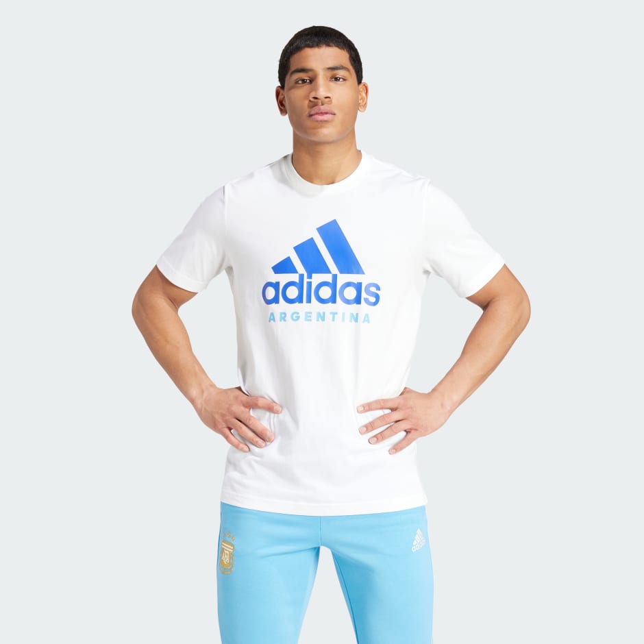 Clothing - Argentina DNA Graphic Tee - White | Adidas South Africa