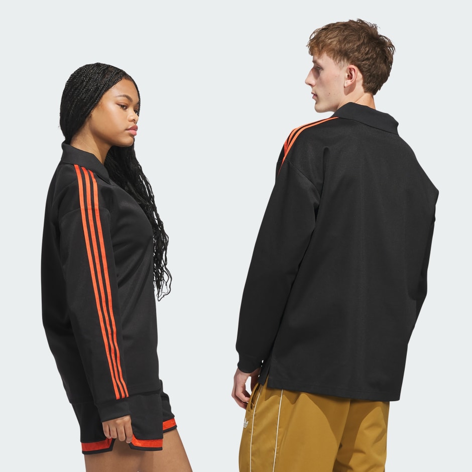 Clothing - Rugby Polo - Black | adidas Oman