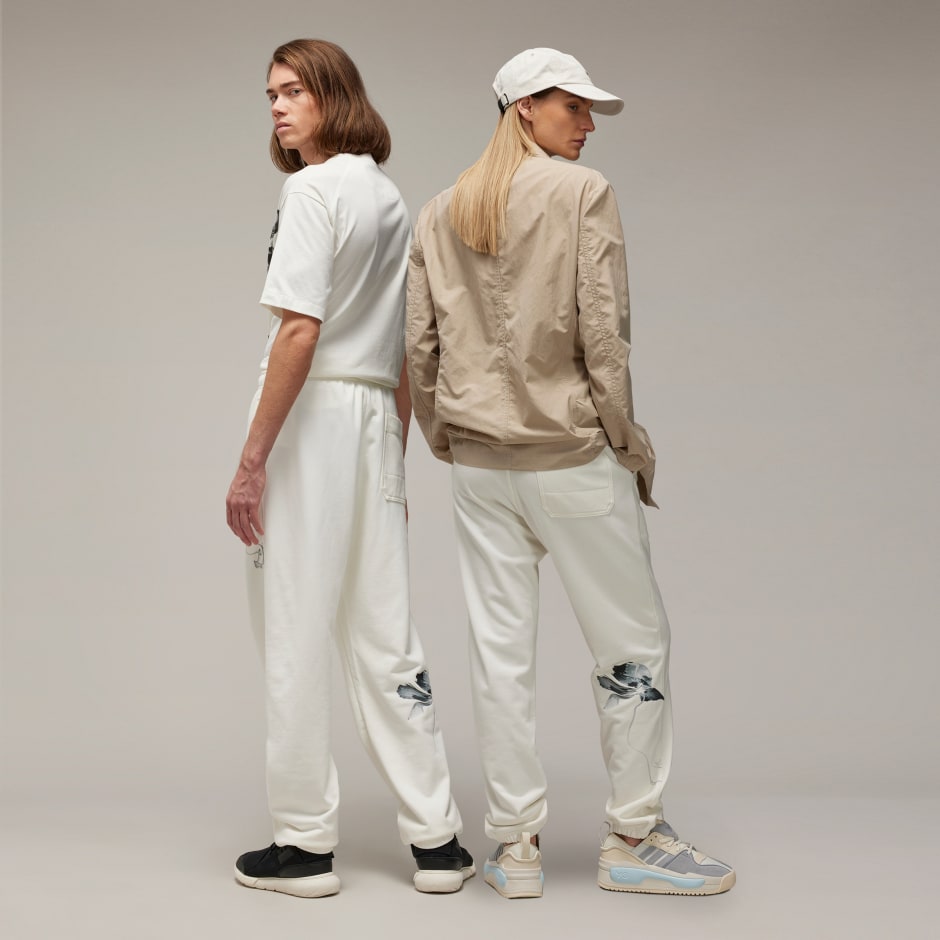 All products - Y-3 Graphic French Terry Pants - White | adidas South Africa