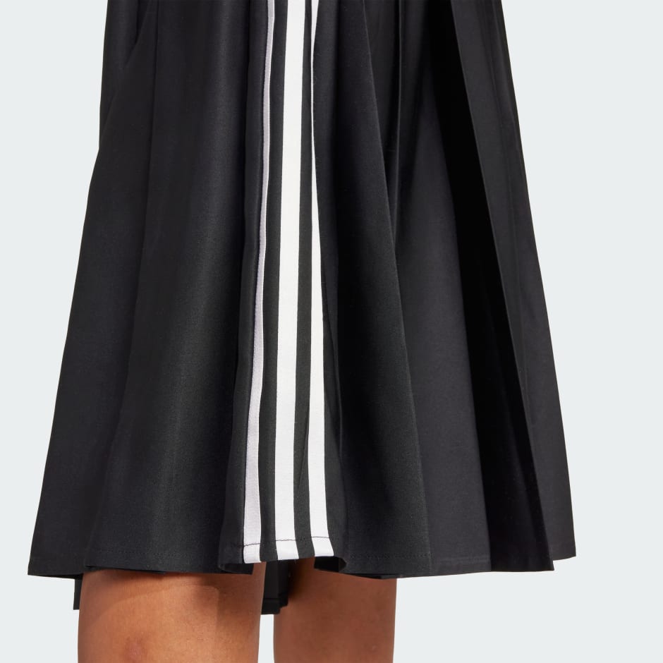 Fustă maxi plisată, cu panglică