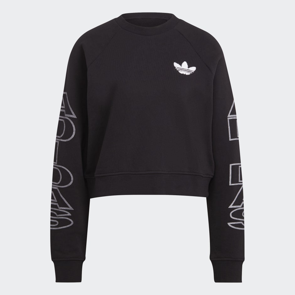 Cropped Letter Sweatshirt