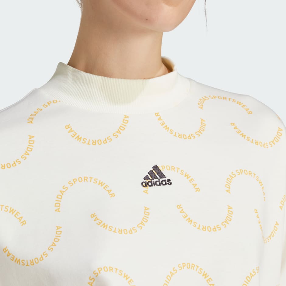 Adidas sweatshirt gold sales logo