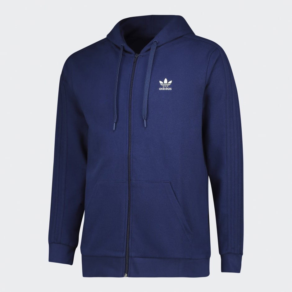 TREFOIL ESSENTIALS ZIP THROUGH HOODIE