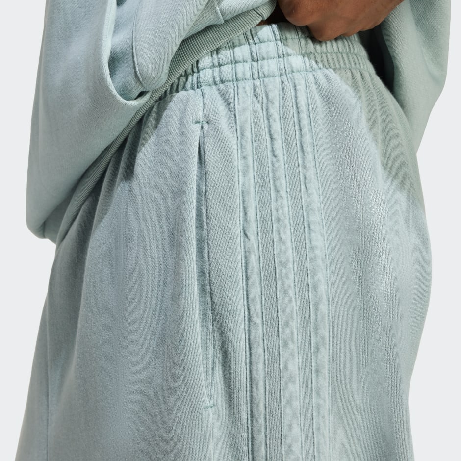 Pantaloni cu croială lejeră ALL SZN din bumbac flaușat prespălat