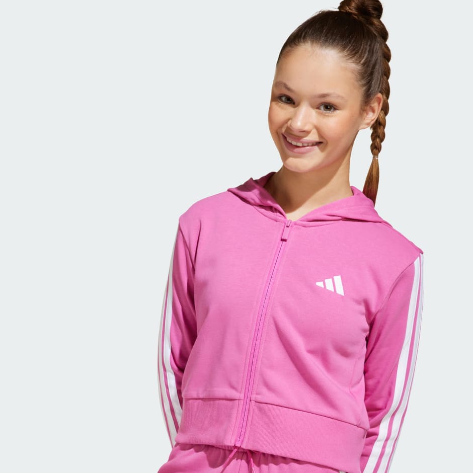 جاكيت بقبعة للفتيات Essentials