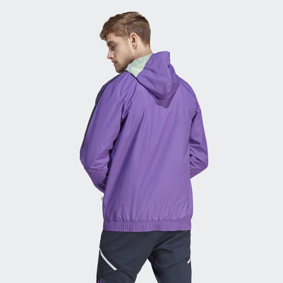 Real Madrid Condivo 22 All-Weather Jacket - Purple | BH