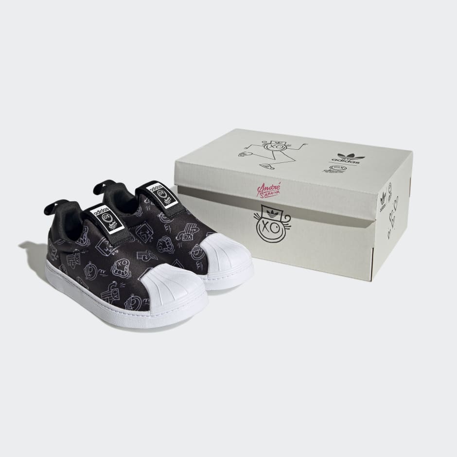 Sábana máquina de coser Escándalo Kids Shoes - Superstar 360 Shoes - Black | adidas Bahrain