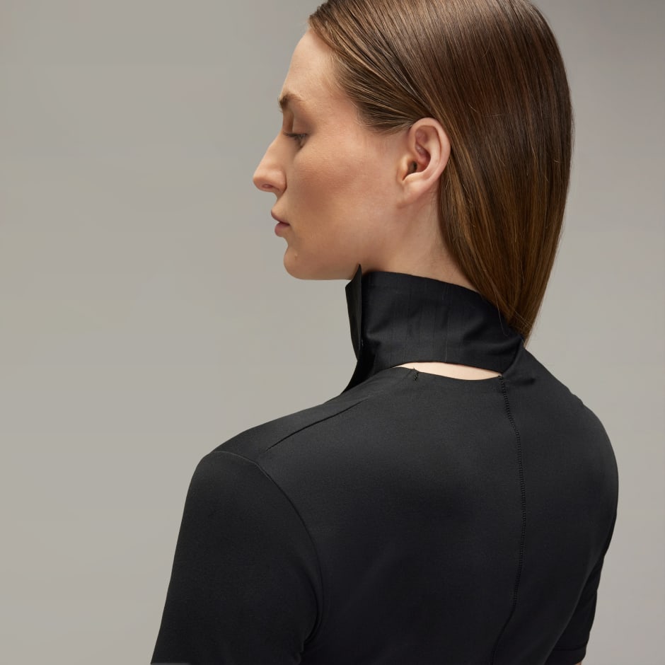 Y-3 Fitted Neck Closure Dress