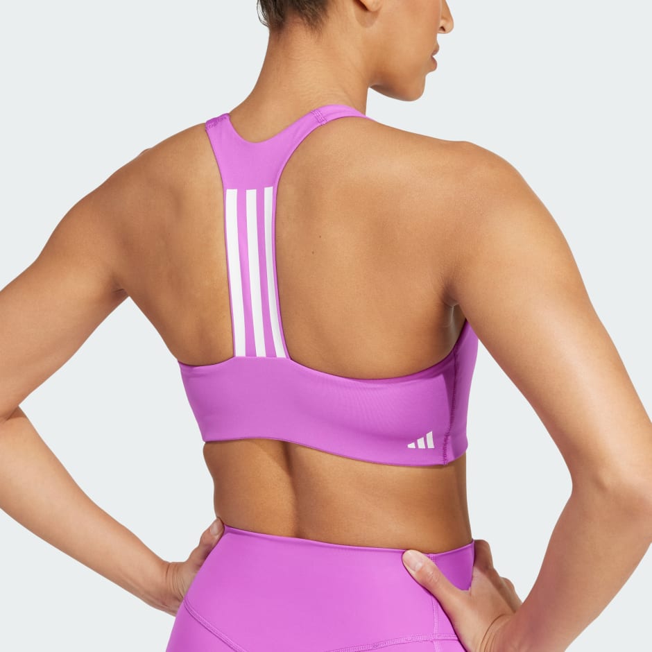 Powerimpact Training Medium-Support 3-Stripes Bra