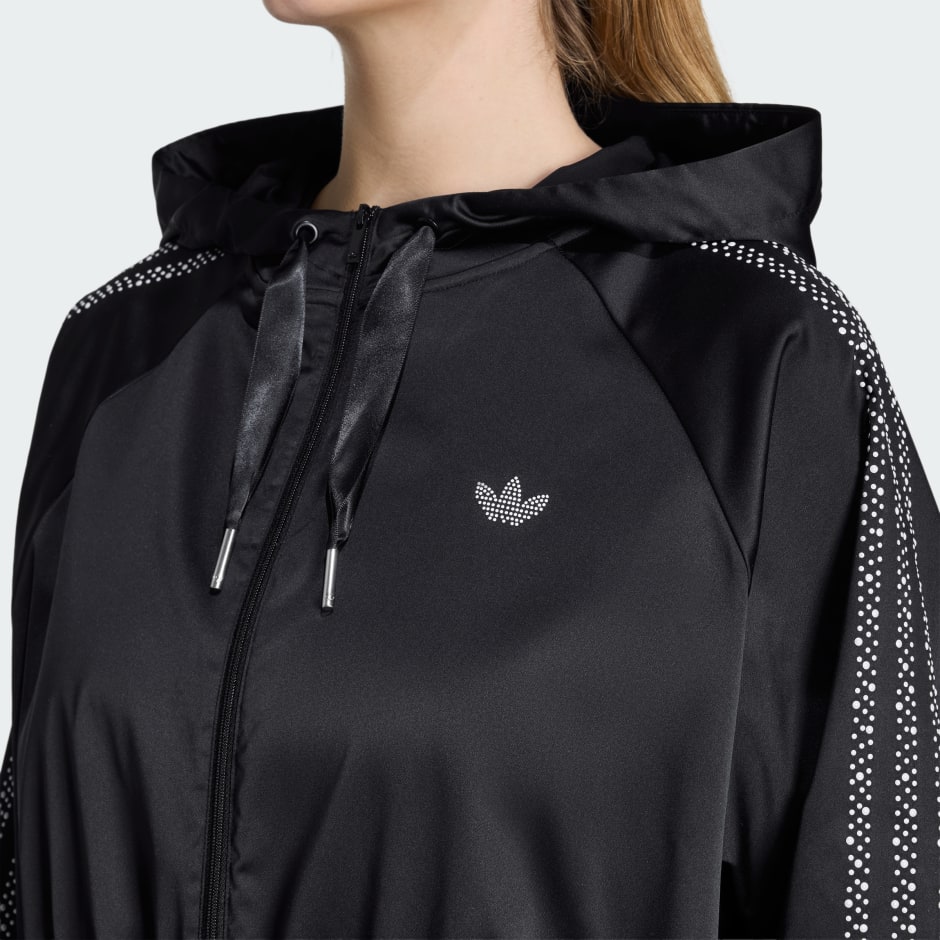 PEARL CROPPED ZIP HOODIE