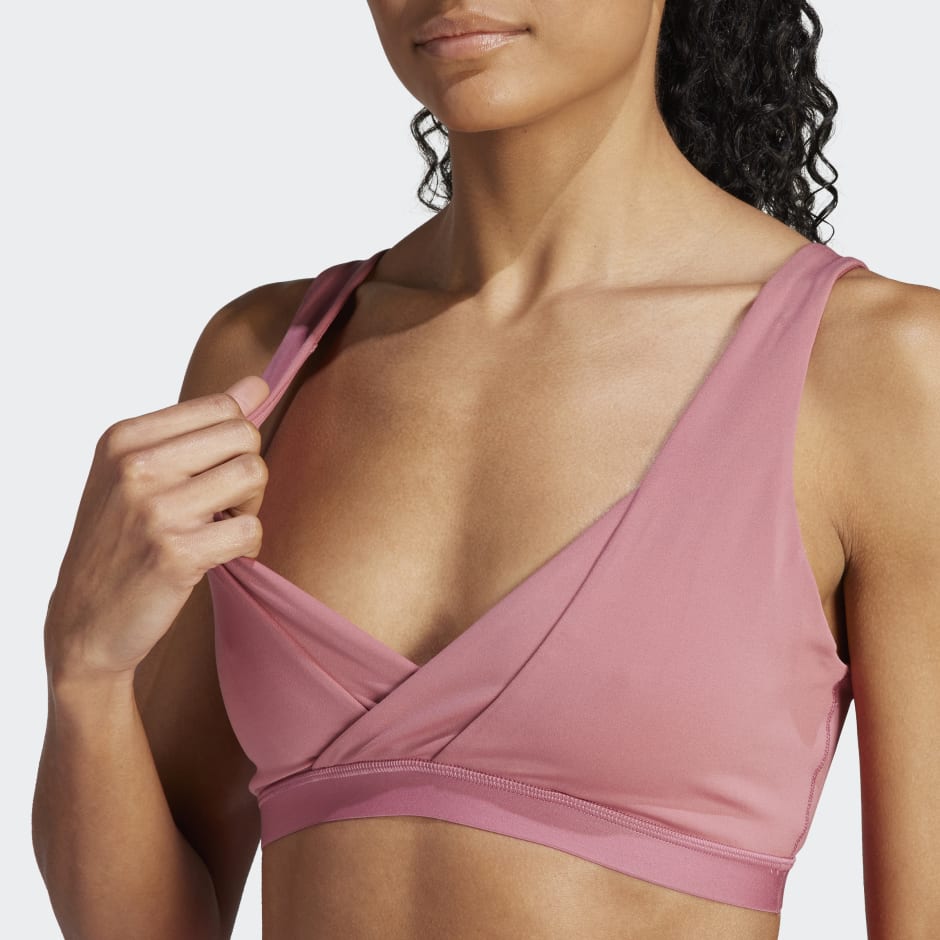 adidas Yoga Studio Light-Support Bra - Pink