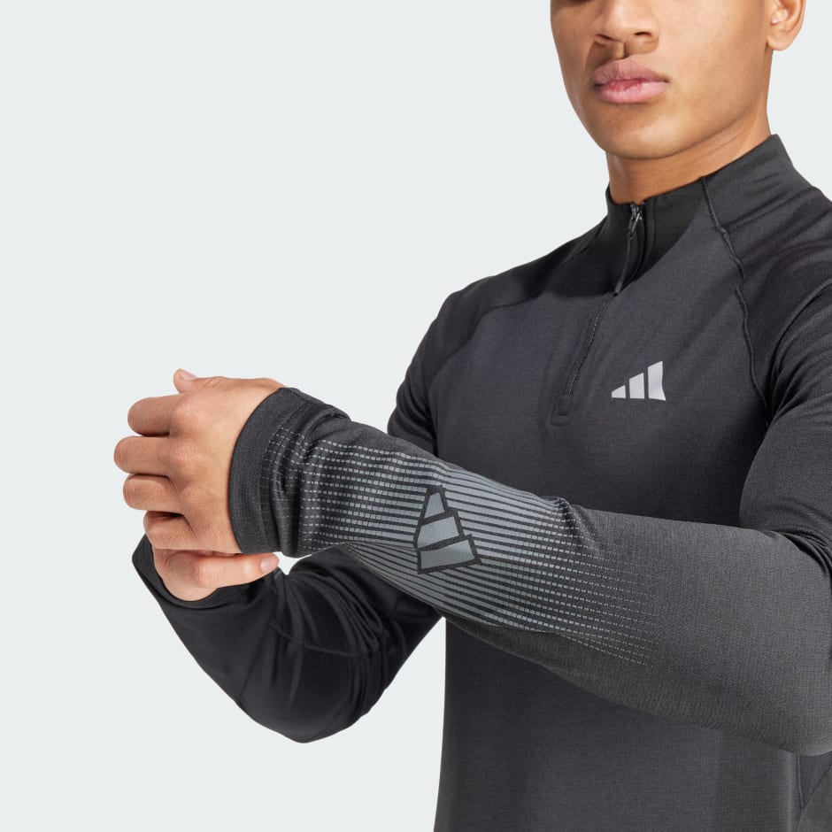 Gym+ Training Brandlove 1/4-Zip Long Sleeve Shirt