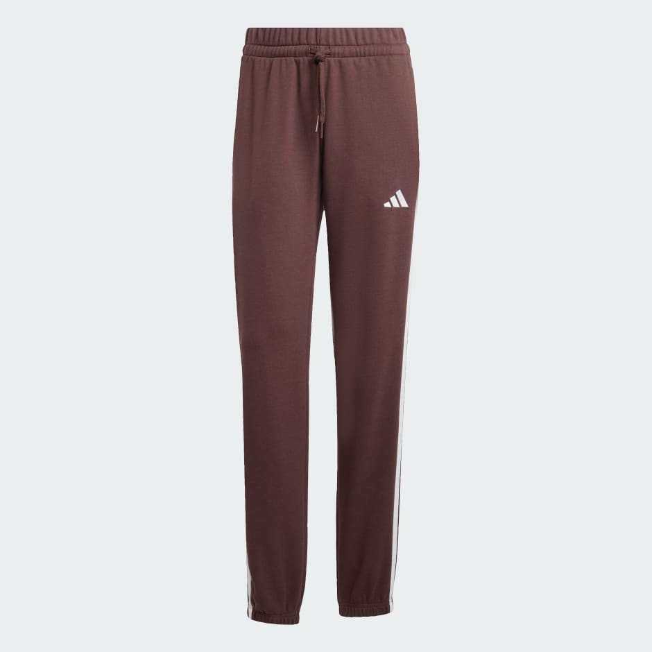 بنطال Essentials 3-Stripes French Terry Cuffed