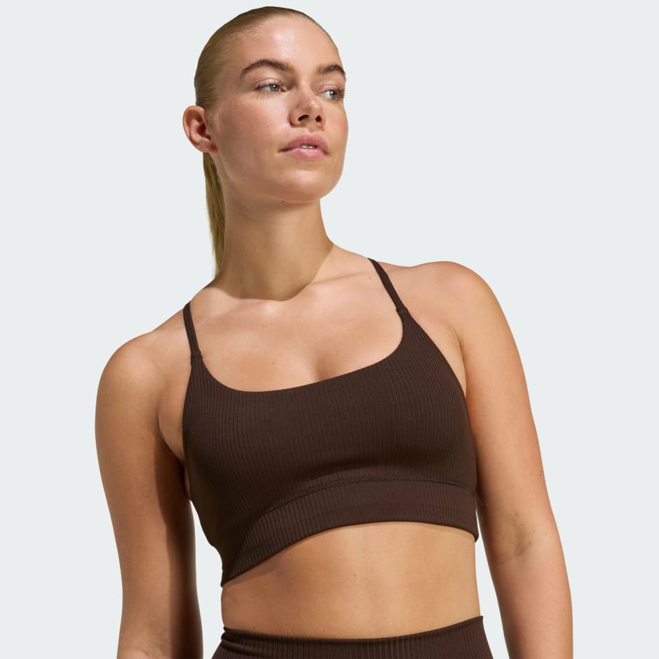Sutien Sport adidas All Me Light Support Rib, Croială Lungă